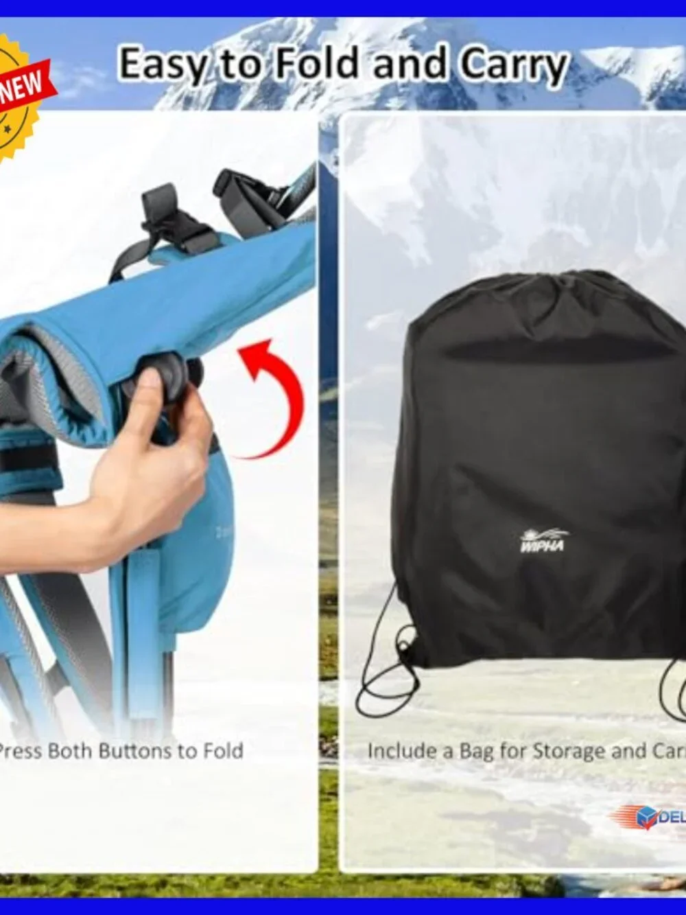 Lightweight Toddler Hiking Backpack Carrier with Sun Shade, Foldable Frame